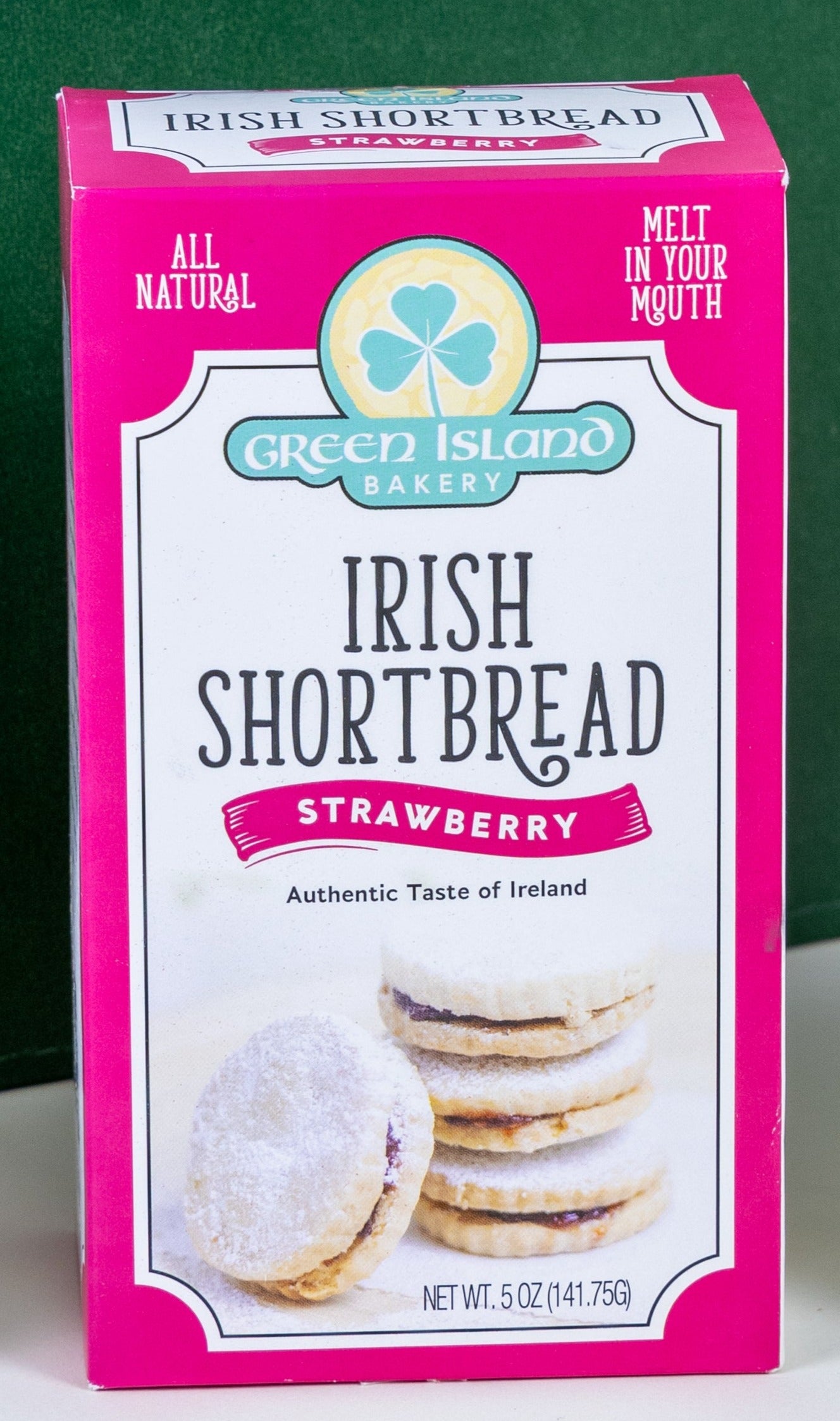 Shortbread Box/pack Strawberry Shortbread Box, Strawberry Shortbread Box – GreenIsland Bakery