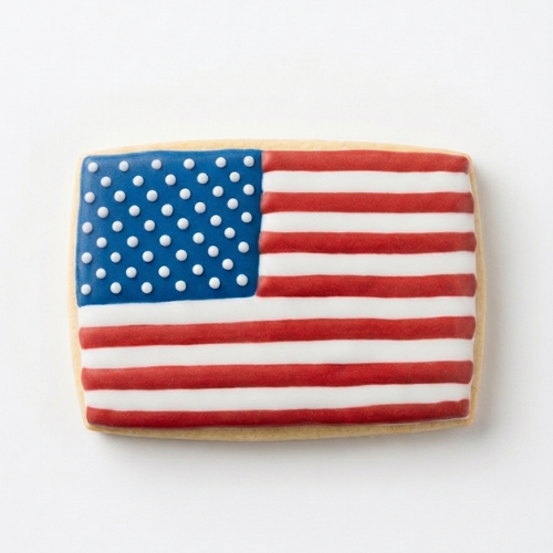 Patriotic Iced Shortbread Cookie Gift Box | Fourth of July Gift Box