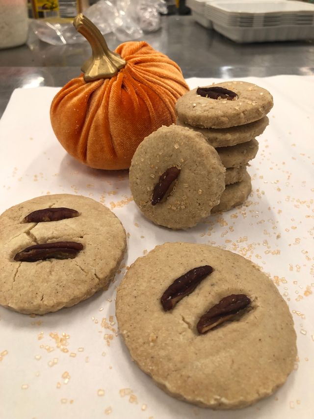 Pumpkin Spice Pecan Shortbread