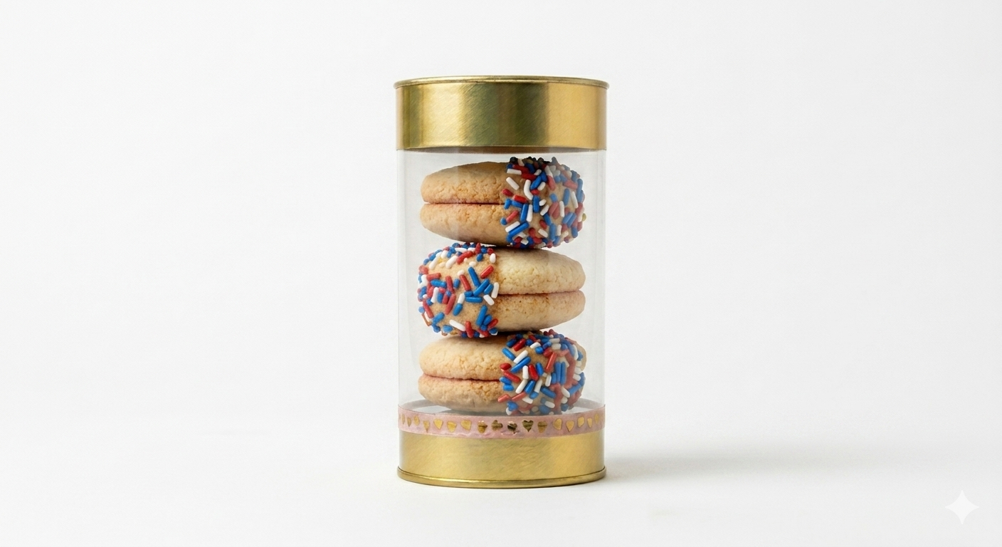 Patriotic Iced Shortbread Cookie Gift Box | Fourth of July Gift Box