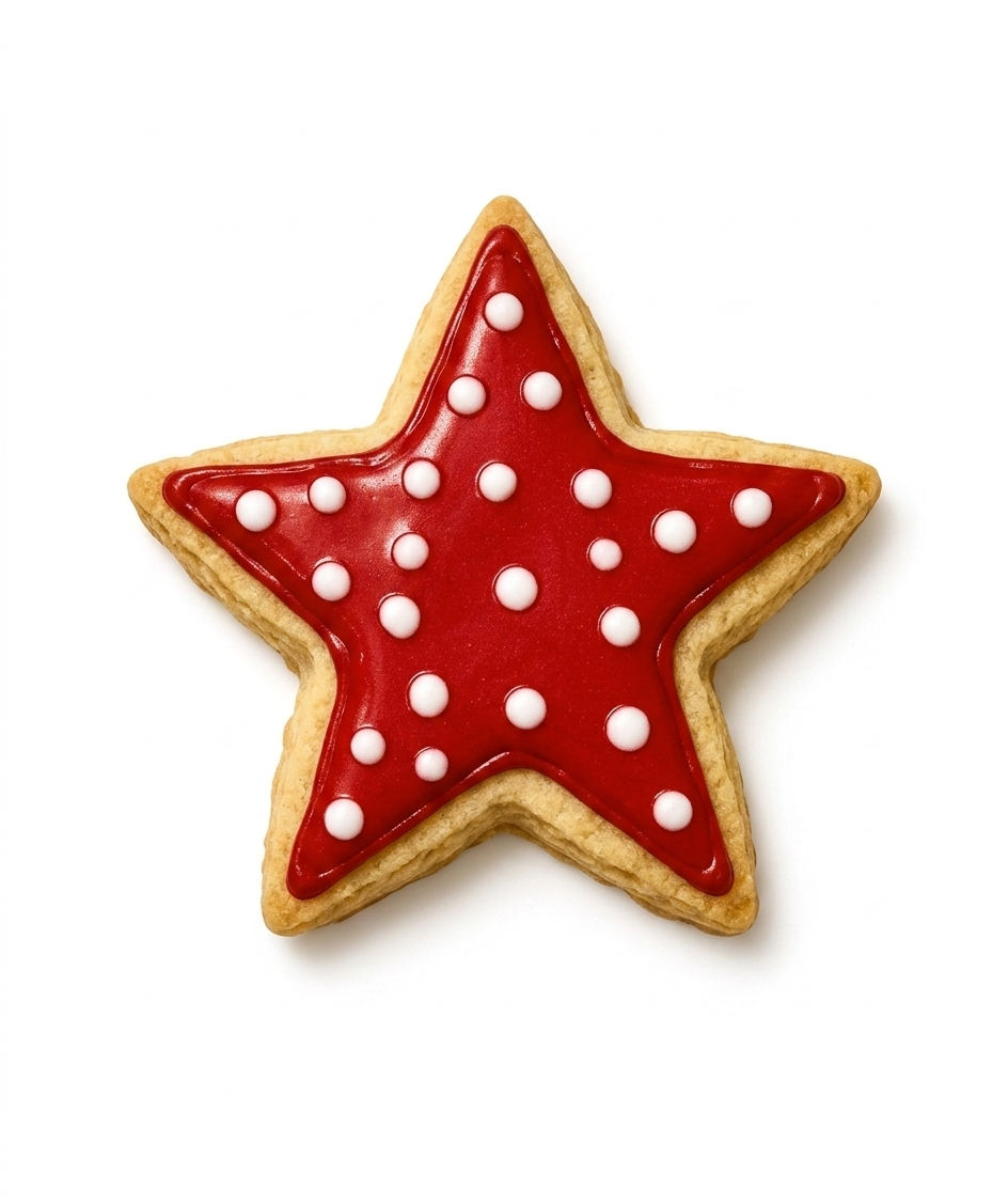 Patriotic Iced Shortbread Cookie Gift Box | Fourth of July Gift Box